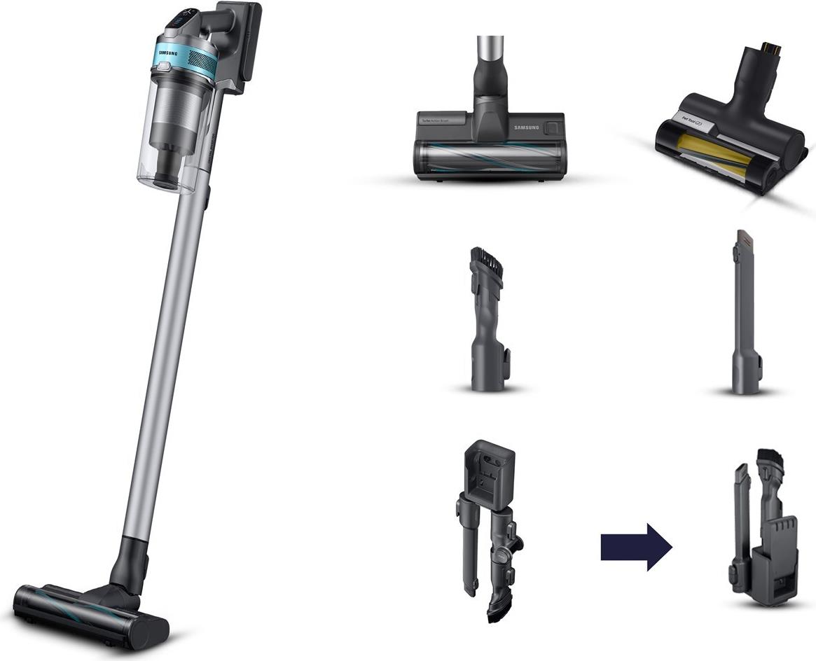 Samsung VS20B75AGR1 Handstaubsauger Schwarz, Mintfarbe Beutellos (VS20B75AGR1/GE)