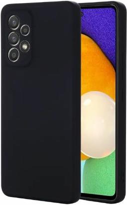 eSTUFF Madrid - Hintere Abdeckung für Mobiltelefon - Silikon - Schwarz - für Samsung Galaxy A15, A15 5G (ES673216-BULK)