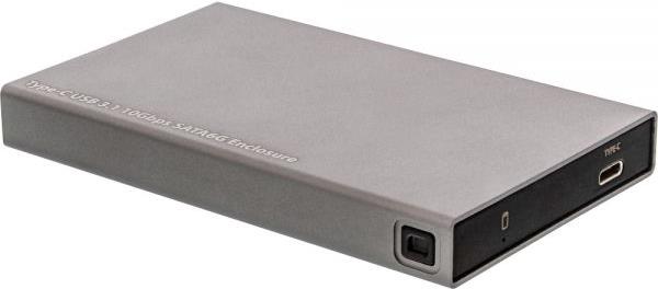 InLine 00031A - Festplatte - SSD - Serial ATA III - 3.1 (3.1 Gen 2) - USB Type-C - Weiblich - Grau (00031A)