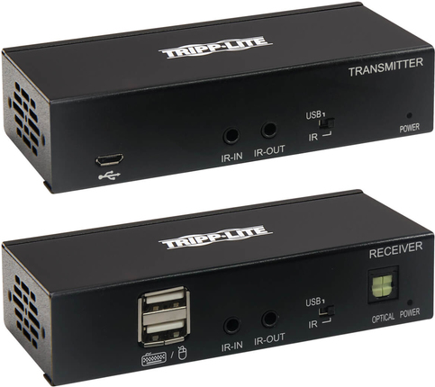 Eaton Tripp Lite Series USB C to HDMI over Cat6 Extender Kit with KVM Support, 4K 60Hz, 4:4:4, Transmitter/Receiver, USB, PoC, HDCP 2.2, up to 230 ft., TAA, - Erweiterung für Video/Audio - HDMI, USB-C - über CAT 6 - bis zu 70 m - TAA-konform - für P/N: B1