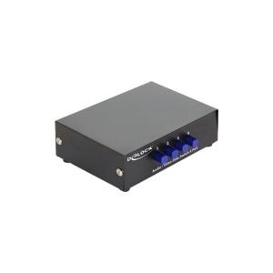 DeLock Switch Audio / Video 4 port manual bidirectional - Video/Audio-Schalter - 4 x Composite Video/Audio - Desktop (87637)