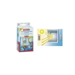 tesa Fliegengitter mit Sonnenschutz für Fenster 1,30 m x 1,50 m, waschbar bis 30 Grad, spurlos wieder (55806-00021-00)