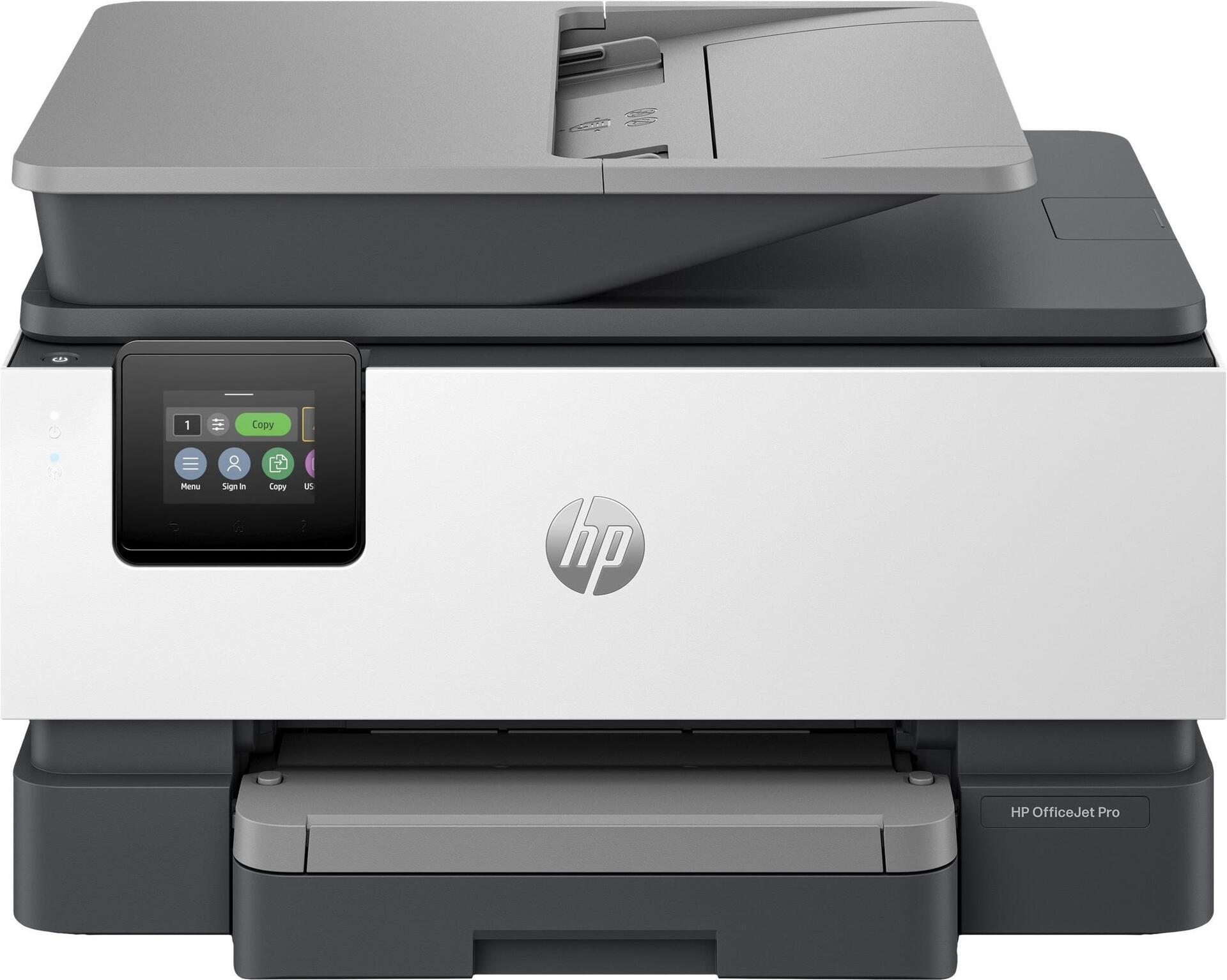 HP Officejet Pro 9120b All-in-One - Multifunktionsdrucker - Farbe - Tintenstrahl - Legal (216 x 356 mm) (Original) - A4/Legal (Medien) - bis zu 20 Seiten/Min. (Drucken) - 250 Blatt - 33,6 Kbps - USB 2,0, LAN, Wi-Fi(n), USB-Host (4V2N0B#629)