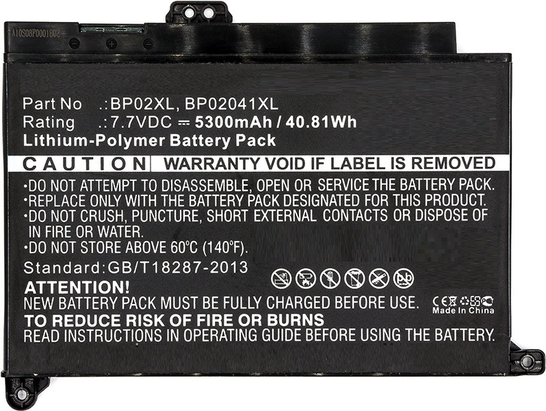 CoreParts - Laptop-Batterie - Lithium-Polymer - 5300 mAh - 40,8 Wh - Schwarz - für HP Pavilion Laptop 15 (MBXHP-BA0082)
