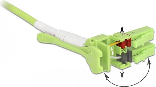 DeLOCK - Fibre Channel-Kabel - LC Multi-Mode (M) Uniboot bis LC Multi-Mode (M) Uniboot - 10,0m - Glasfaser - 50/125 Mikrometer - OM5 - halogenfrei - hellgrün (85692)