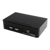StarTech.com 2 Port DVI USB KVM Switch mit Audio und USB2.0 Hub - KVM-/Audio-/USB-Switch - USB - 2 x KVM/Audio/USB - 1 lokaler Benutzer - Desktop (SV231DVIUA)