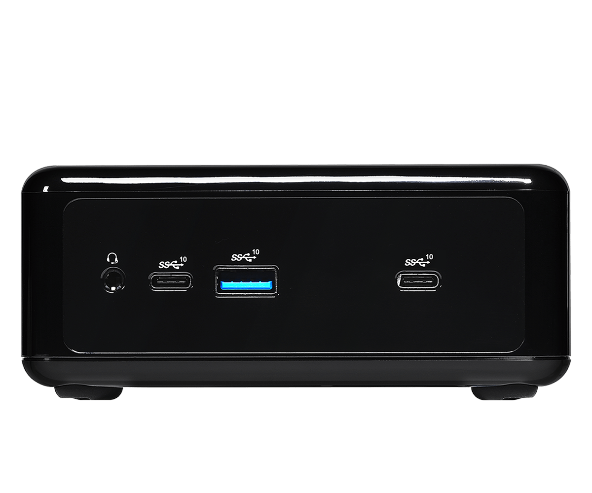 ASRock Industrial NUC BOX-J6412 - Barebone - Box - 1 x Celeron J6412 / 2 GHz - RAM 0GB - UHD Graphics - GigE - WLAN: 802,11a/b/g/n/ac, Bluetooth 4,2 (90PXG8M0-P0EAY100)