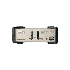 ATEN CS1732B - KVM-/Audio-/USB-Switch - USB - 2 x KVM/Audio/USB - 1 lokaler Benutzer - Desktop - Gleichstrom (CS1732B-AT-G)