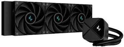 Deepcool LS720S Zero Dark 360mm all black Water Cooler 3x FC120 120mm PWM High Performance - AMD Sockel AM4 (Ryzen) - AMD Sockel AM5 (Ryzen Zen4) - Intel Sockel 2066 (Kaby Lake X) (R-LS720-BKNNMM-G-1)