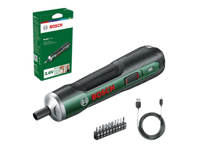 Bosch PushDrive Mini-Akku-Schrauber, integr. 1.5 Ah Akku, ohne Ladegerät (06039C6002)