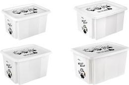 keeeper Aufbewahrungsbox karolina Minions Bello, 24 Liter Dreh-/Stapelbox mit Deckel, aus PP, weiß, - 1 Stück (1223710036000)