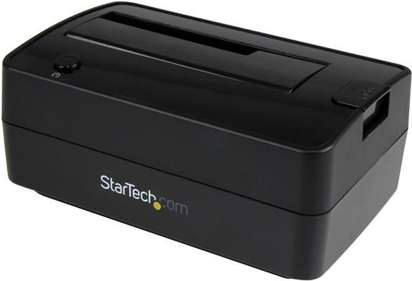StarTech.com Dockingstation für 2,5 / 3.5 SATA Laufwerke - USB 3.1 (USB-A, USB-C) oder eSATA - USB A und USB C Kabel enthalten - HDD-Dockingstation - Buchten: 1 - 6.4 cm, 8.9 cm (2.5, 3.5) - SATA 6Gb/s - 600 MBps - eSATA, USB 3.1 (Gen 2) - Schwarz