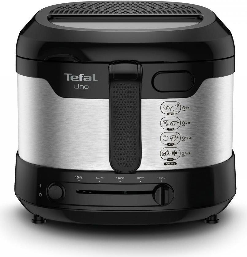 Tefal Uno FF215D Fritteuse Eins/Eine(r) Schwarz - Edelstahl Eigenständig 1600 W (FF215D)