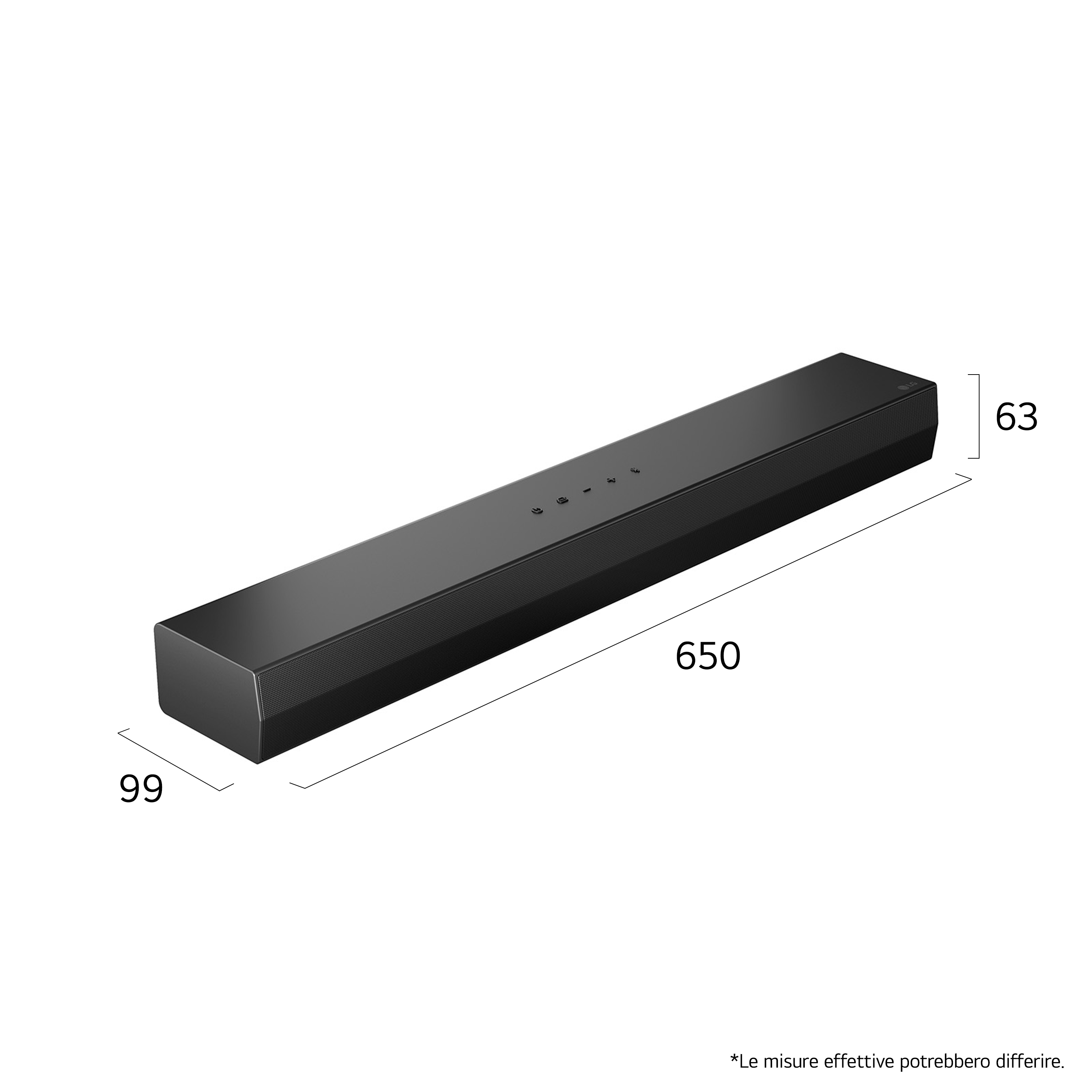 LG Soundbar S20A 2.0 Kanäle 50 W RMS Schwarz Bluetooth 5.3 HDMI ARC (S20A.CEUSLLK)