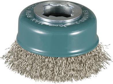 Makita - Drahttopfbürste - für Farbe, Rost, Schweißkanten - 75 mm - zylindrisch - für Makita GA041GM201, GA044GZ, XGT GA041GZ