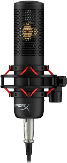HyperX ProCast Microphone. Mikrofon-Empfindlichkeit: -38 dB, Mikrofon Dynamikbereich: 123 dB, Mikrofon Signal-to-Noise Ratio (SNR): 75 dB. Übertragungstechnik: Kabelgebunden, Geräteschnittstelle: XLR-3. Produktfarbe: Schwarz. Rauschverhältnis (SNR): 75 dB
