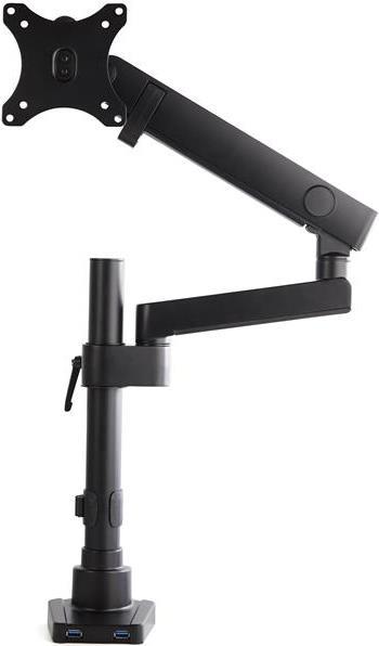 StarTech.com DESK MOUNT MONITOR ARM with 2x USB 3.0 ports - Pole Mount Full Motion Single Arm Monitor Mount for up to 34&quot VESA Display - Ergonomic Articulating Arm - Desk Clamp/Grommet (ARMPIVOT2USB3) (ARMPIVOT2USB3)