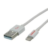 ROLINE - iPad-/iPhone-/iPod-Lade-/Datenkabel - Lightning / USB - USB Typ A, 4-polig (M) - Lightning (M) - 1 m - abgeschirmt - (USB/USB 2.0) - weiß (Packung mit 20) - für Apple iPad Air, iPad mini, iPad mini with Retina display, iPad with Retina display (4