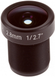 AXIS M12 Megapixel - CCTV-Objektiv - feste Irisblende - M12-Anschluss - 2.8 mm - f/1.2 (Packung mit 10) - für AXIS P3904-R, P3905-R, P3915-R