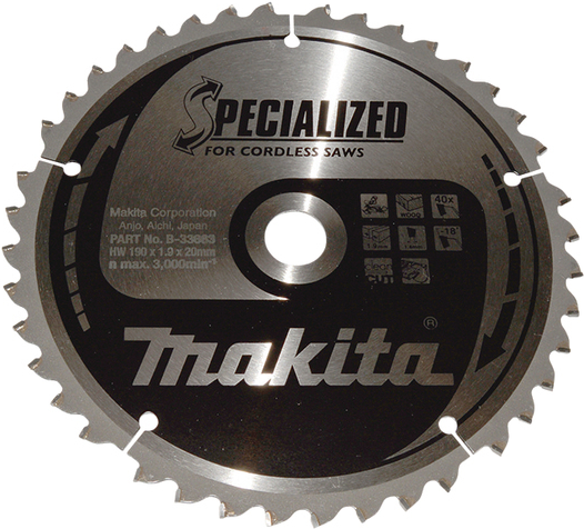 Makita Werkzeug GmbH MakBlade - 19 cm - 2 cm - 1,4 mm - 1,9 mm - Makita - 1 Stück(e) (B-33663)