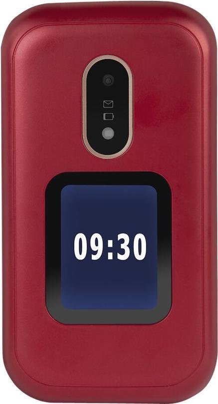 Doro 6060 - Mobiltelefon - Dual-SIM - microSDHC slot, - microSD slot - GSM - 320 x 240 Pixel - 3 MP - Rot