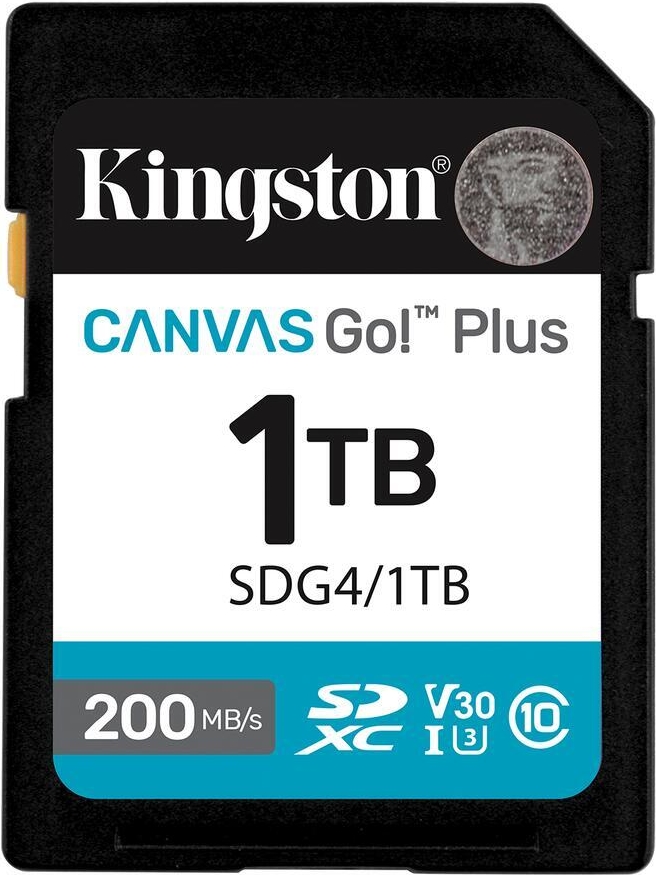 Kingston Canvas Go! Plus - Flash-Speicherkarte - 1 TB - Video Class V30 / UHS-I U3 / Class10 - SDXC UHS-I (SDG4/1TB)