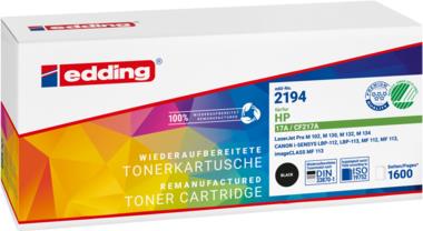 Edding EDD-2194 Toner einzeln ersetzt HP 17A (CF217A) Schwarz Kompatibel Toner (18-2194)