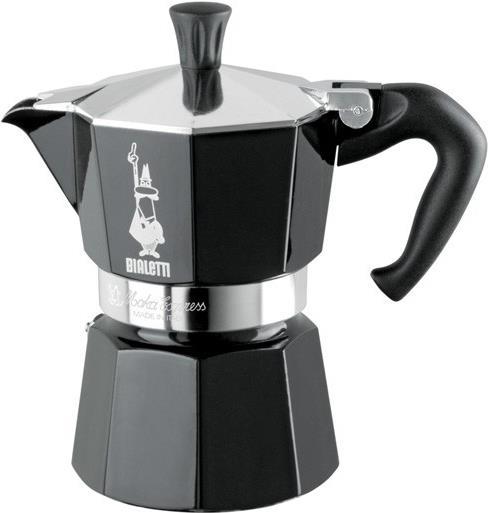 Bialetti Moka Exress. Produktfarbe: Schwarz, Kapazität (in Tassen): 3 Tassen, Gehäusematerial: Aluminium. Menge pro Packung: 1 Stück(e) (0004952)