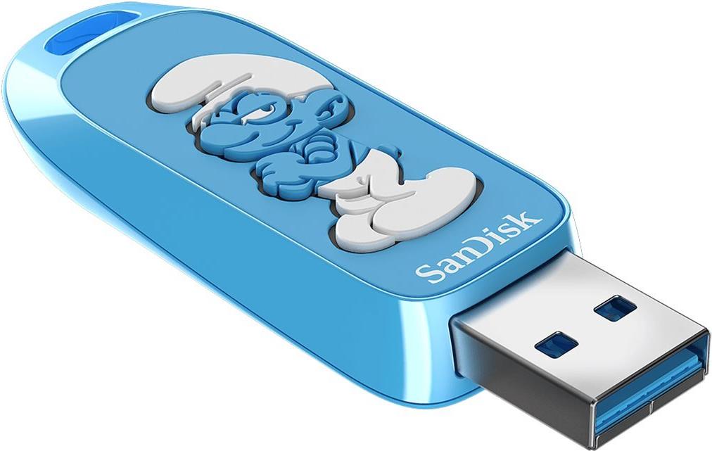 SanDisk Smurfs - Brainy Smurf Edition USB-Flash-Laufwerk (SDCZIS-064G-G46)
