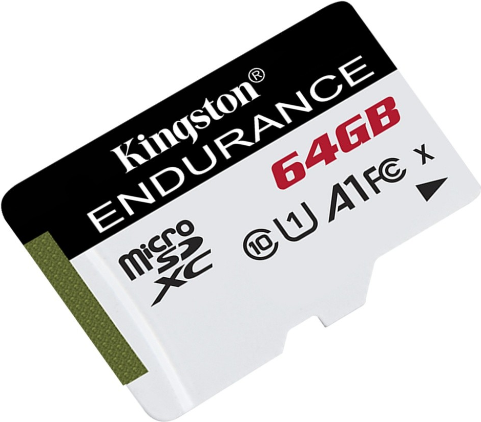 Kingston High Endurance - Flash-Speicherkarte - 64GB - A1 / UHS-I U1 / Class10 - microSDXC UHS-I (SDCE/64GB)