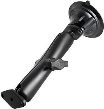 RAM Mounts Saugfuss-Set mit Diamond-Anbindung - langer Verbindungsarm, 2x Diamond-Basisplatte (Trapez), B-Kugel (1 ), im Polybeutel (RAM-B-166U-C)
