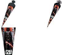 ROTH Motiv-Schultüte Star Wars, eckig, 850 mm Lizenz-Schultüte, Tüllverschluss und Folie, mit stabiler - 1 Stück (678895)