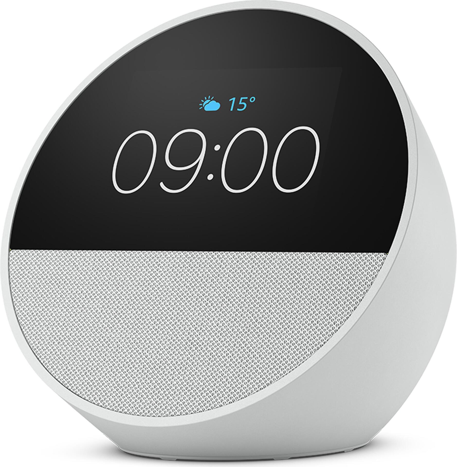 Amazon.com Amazon Echo Spot - Smart-Display - LCD 2,8 - kabellos - Bluetooth, Wi-Fi - App-gesteuert - weiß (B0C2RSK776)