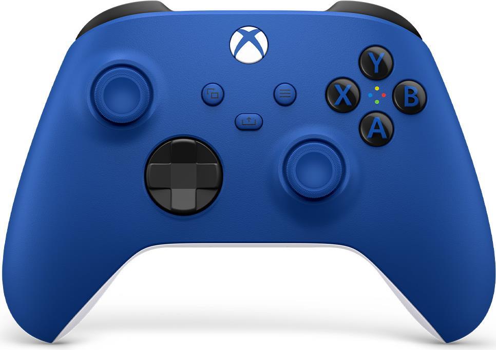 Microsoft Xbox Wireless Controller - Game Pad - kabellos - Bluetooth - Shockblau - für PC, Microsoft Xbox One, Android, Microsoft Xbox Series S, Microsoft Xbox Series X, iOS (QAU-00009)