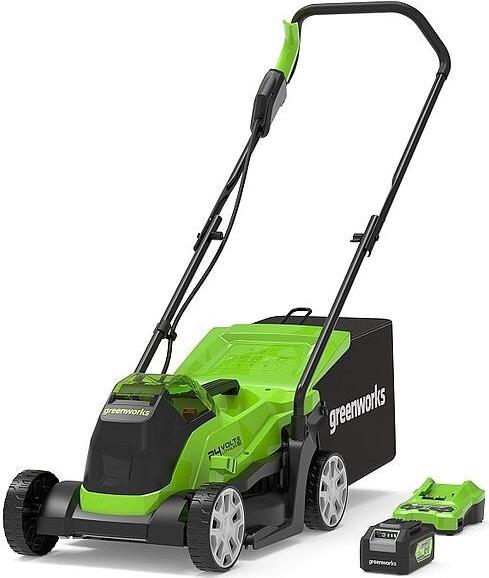 Greenworks 2516107UB Rasenmäher Rasenmäher mit Radantrieb Akku Schwarz - Grün (2516107UB)
