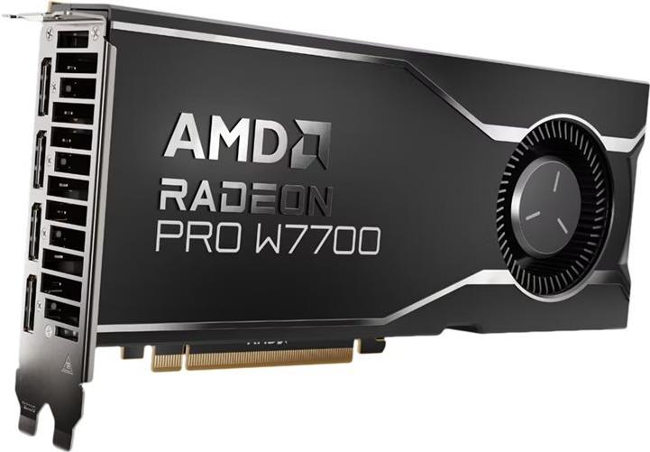 AMD Radeon Pro W7700 - Grafikkarten - Radeon Pro W7700 - 16GB GDDR6 - PCIe 4,0 x16 - 4 x DisplayPort (100-300000006)