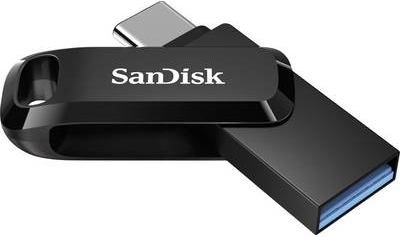 SanDisk Ultra Dual Drive Go - USB-Flash-Laufwerk - 256GB - USB 3,2 Gen 1 / USB-C - Schwarz (SDDDC3-256G-G46)