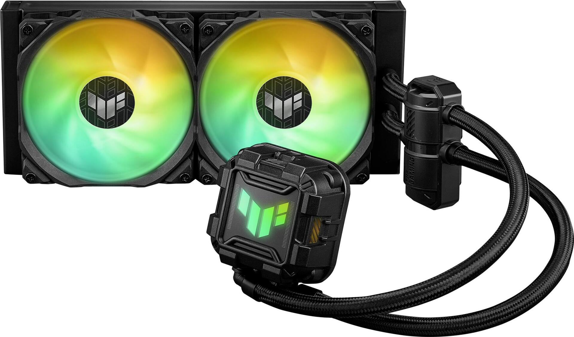 ASUS TUF Gaming LC 240 II ARGB - Prozessor-Flüssigkeitskühlsystem - Kühlergröße: 240 mm - (für: AM4, LGA1200, LGA1700, AM5, LGA115x Socket) - Kupfersockel - 120 mm (90RC00U1-M0UAY0)