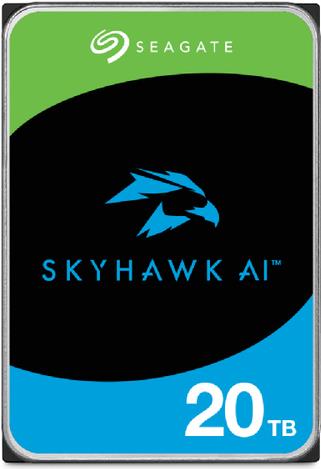 Seagate SkyHawk AI ST24000VE002 - Festplatte - 24TB - intern - 3,5 (8,9 cm) - SATA 6Gb/s - Puffer: 512MB - mit 3 Jahre Seagate Rescue Datenwiederherstellung (ST24000VE002)