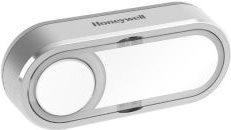 Honeywell Zubehör Funk Taster mit Namensschild LED-Anzeige grau Klingeltaster mit wechselbarem Namensschild - Funk-Reichweite von bis zu 200 m, keine Verdrahtung - LED-Funktionsanzeige - Geheime Klopffunktion - Wasserdicht (IP55) (DCP511G)