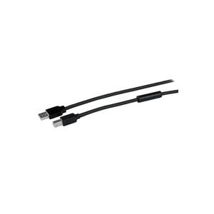 StarTech.com 15,0maktives USB2.0 A auf B Kabel - Stecker/Stecker - USB Druckerkabel 1x USB A / 1x USB B - Schwarz - USB-Kabel - USB Typ B (M) zu USB (M) - USB2.0 - 15,0m - aktiv - Schwarz - für P/N: ICUSB232D (USB2HAB50AC)