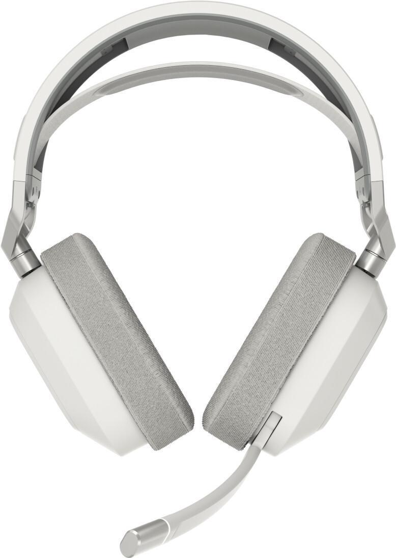 CORSAIR Gaming HS80 MAX WIRELESS - Headset - ohrumschließend - 2,4 GHz - kabellos - USB - weiß (CA-9011296-EU)