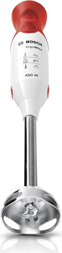Bosch ErgoMixx MSM64110 - Handmixer - 450 W - Weiß/Rot (MSM64110)