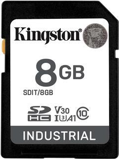 Kingston Industrial - Flash-Speicherkarte - 8GB - A1 / Video Class V30 / UHS-I U3 / Class10 - microSDHC UHS-I (SDIT/8GB)