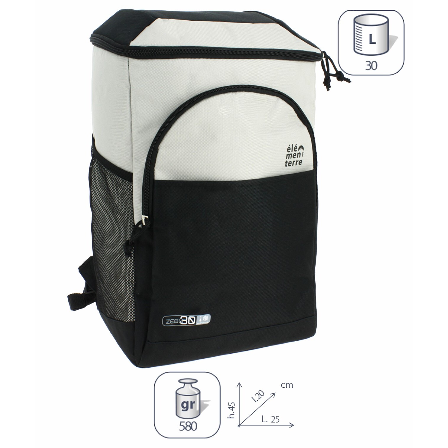 Isotherme Rucksack-Kühlbox Élémenterre Zebu