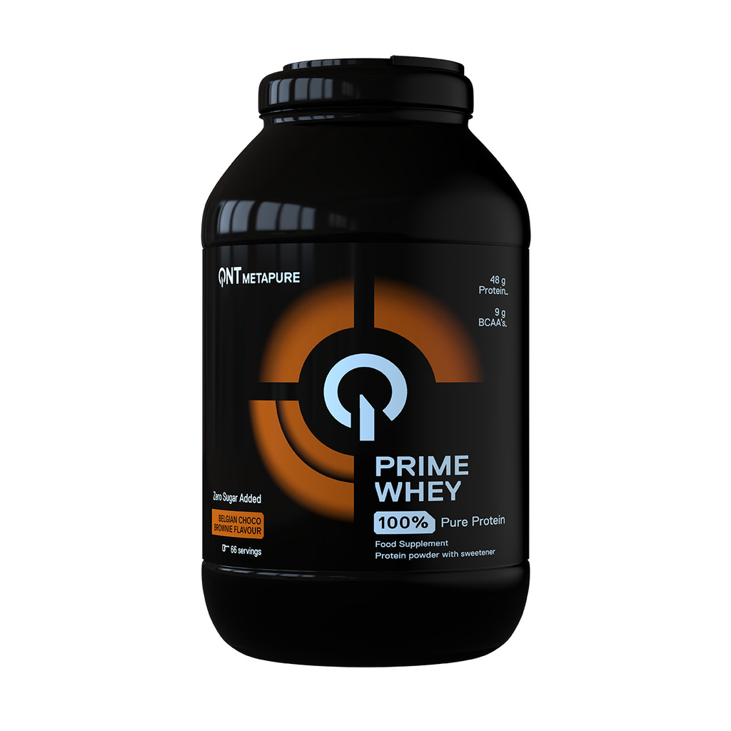 100 % Whey Isolat- und Konzentrat-Mischung Belgische Schokolade Brownie QNT Prime Whey 2 kg