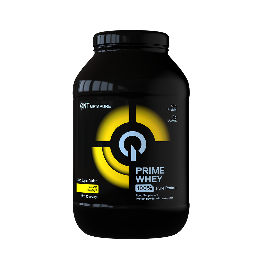 100 % Whey-Isolat- und -Konzentrat-Protein Banane QNT Prime Whey 908 g