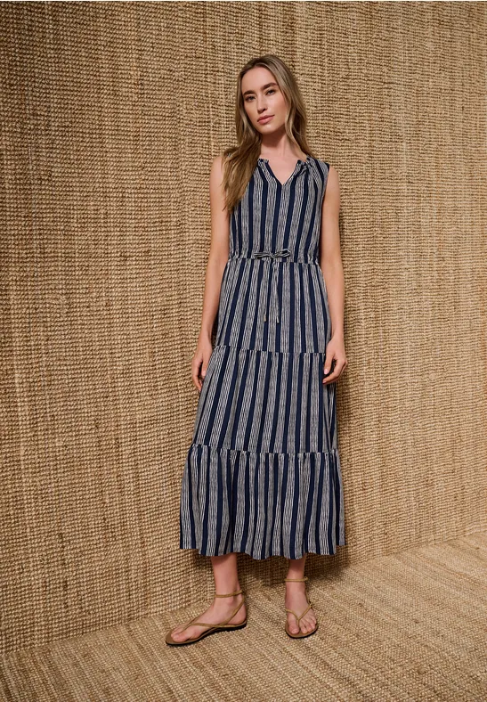 Street One Maxikleid Mit Volants und Print