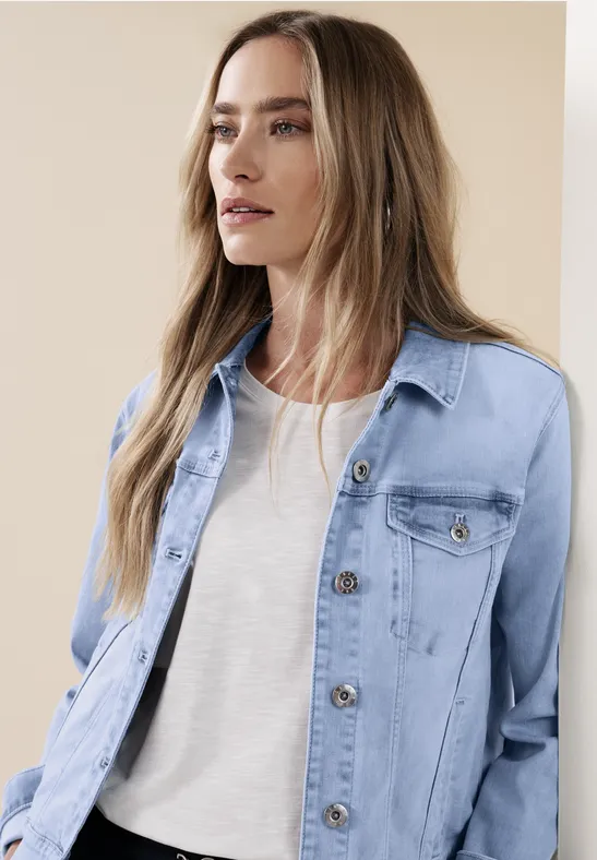 Street One Jeansjacke mit Brusttaschen und Knöpfen