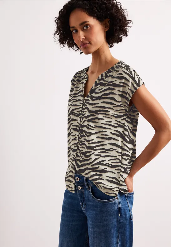 Street One Dropped Shoulder Shirt im Blusen-Look